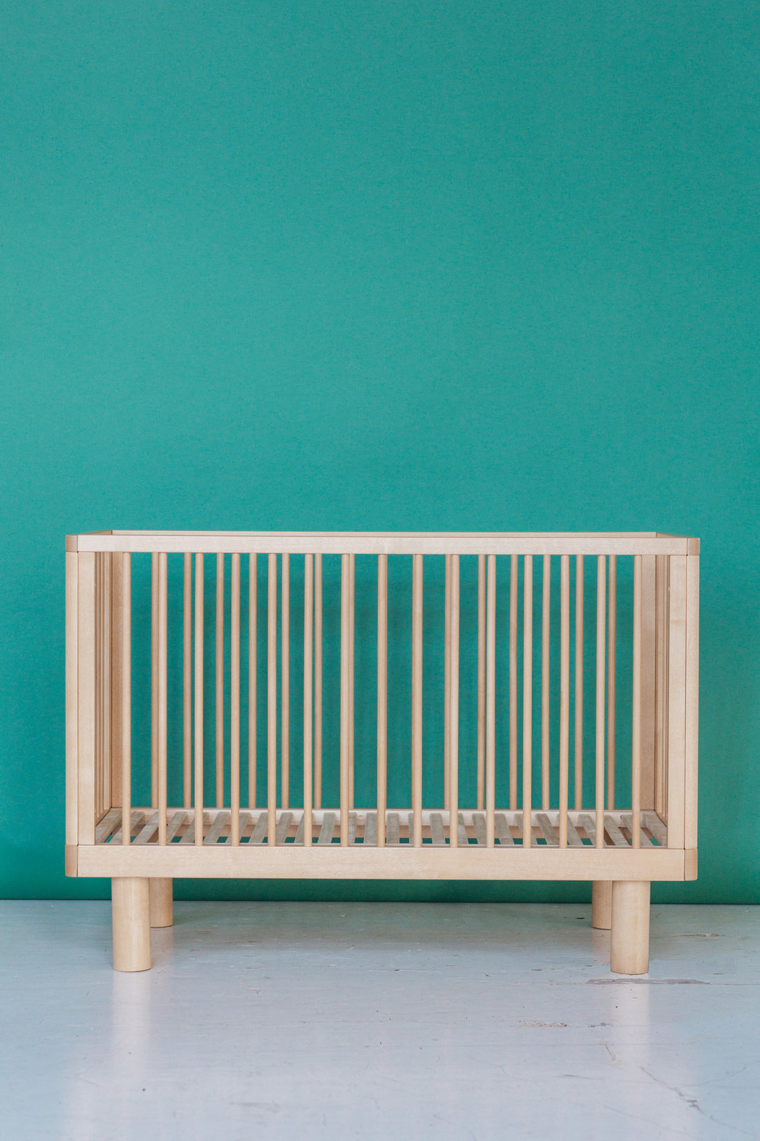 natural wood baby cot